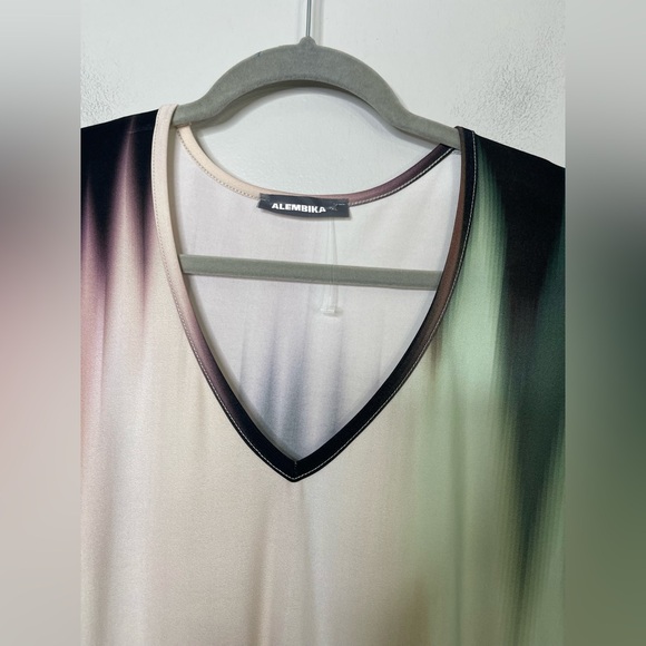 Alembika Women’s Plume Soft V Neck Boxy Half Sleeves Tunic top Air Trapeze XL - Picture 4 of 11